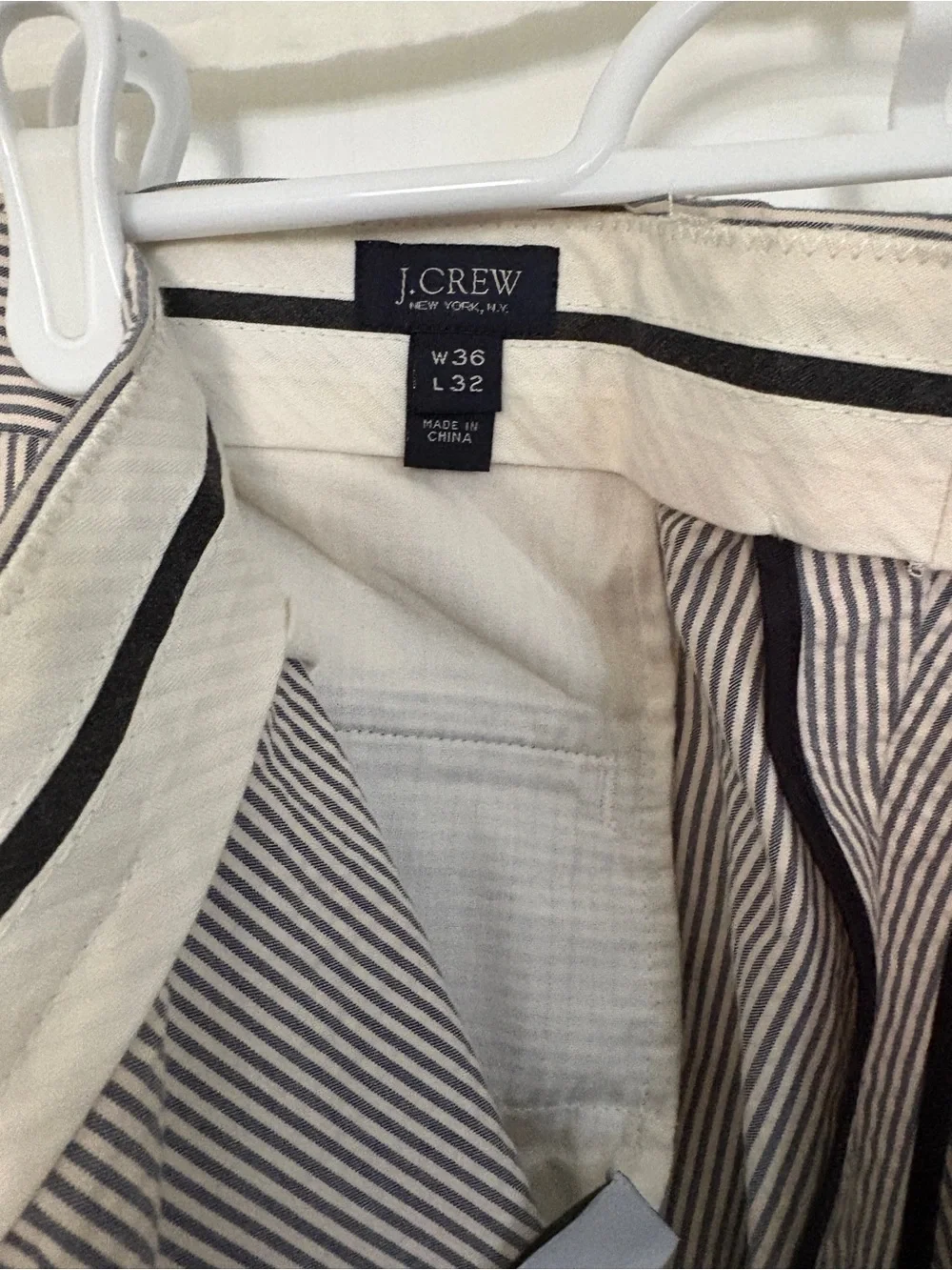 Men’s J Crew Ludlow Seersucker Pant